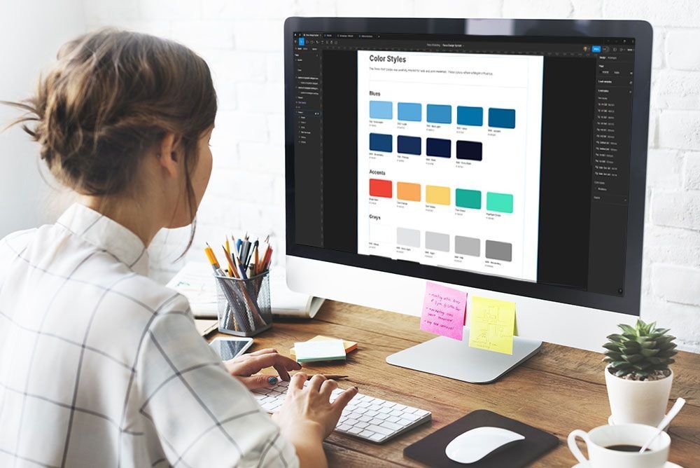 Designer Working on a Design System